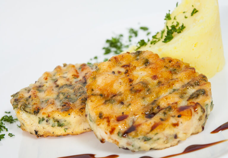 Halibut Cakes Cooked